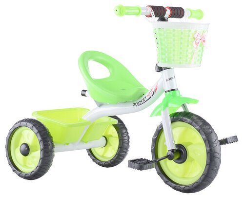Велосипед трехколесный детский ROCKET XEL-578-3, 3-х колесный, бело-зеленый