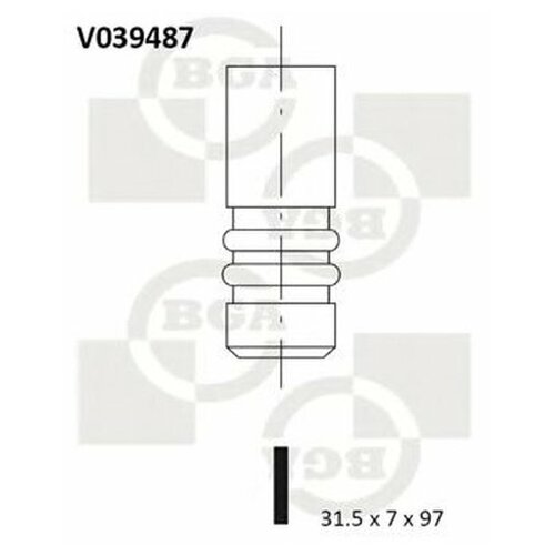 BGA V039487 (028109611G / 1049788) выпускной клапан VW [agr, alh]