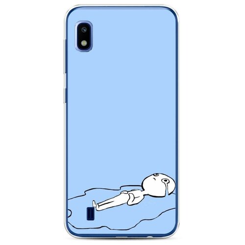 фото Силиконовый чехол "плачущий 1" на samsung galaxy a10 / самсунг галакси а10 case place