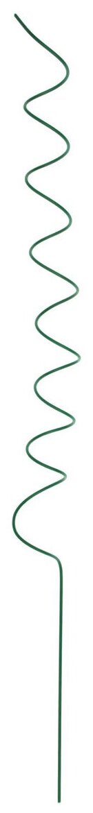 Кустодержатель для цветов, d = 6 см, h = 80 см, металл, зелёный, «Спираль» - фотография № 1