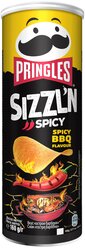 Чипсы Pringles Sizzl’n рисовые Spicy BBQ, 160 г