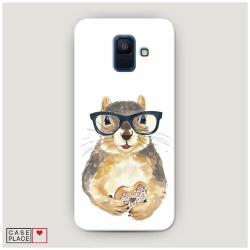 фото Чехол пластиковый samsung galaxy a6 белка с пончиком case place