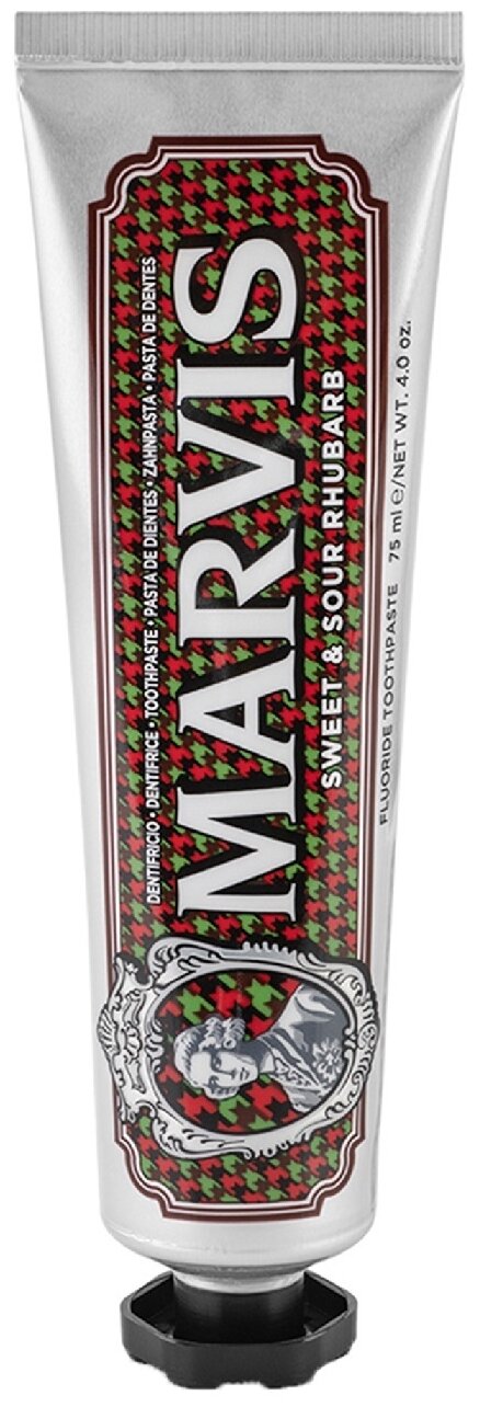 Зубная паста Marvis Sweet & Sour Rhubarb, 75 мл, 75 г, коричневый