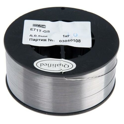 GWC Проволока сварочная порошковая GWC Е71T-GS, самозащитная, d=0.8 мм, 1 кг