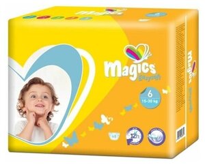 Magics Easysoft Подгузники детские XL (15-30 кг), 36 шт