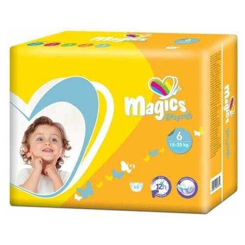 Magics Easysoft Подгузники детские XL (15-30 кг), 36 шт