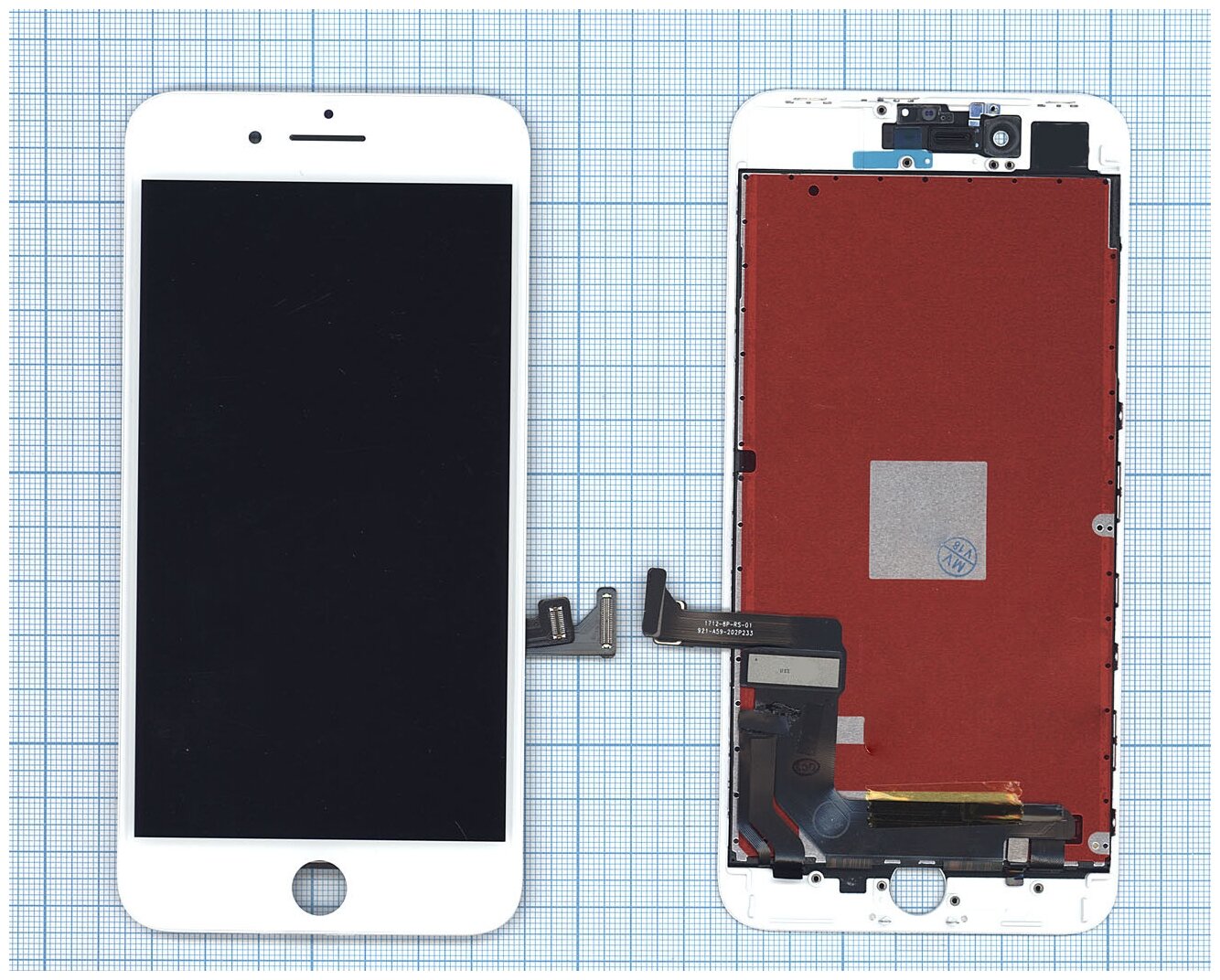 Дисплей для iPhone 8 Plus в сборе с тачскрином (Tianma) белый
