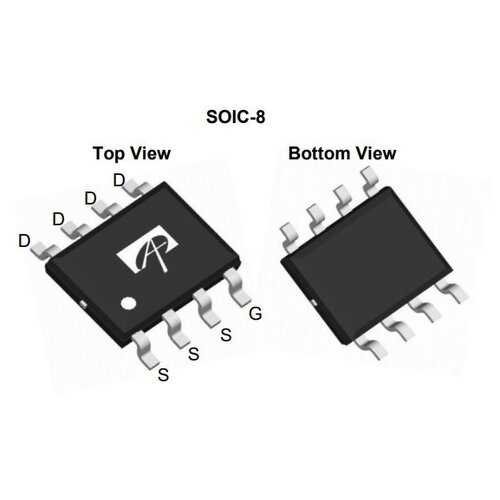 Микросхема AO4442 N-Channel MOSFET 75V 3.1A SO-8