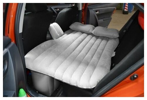 Авто матрас надувная кровать в машину на заднее сиденье (чёрный) - фотография № 9