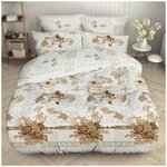 Комплект постельного белья Текстильная Симфония 2 спальное с евро простыней из бязи 9197-2 - изображение
