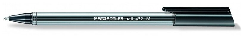 Ручка шариковая Staedtler, трехгранная, одноразовая, толщина линии M Черный