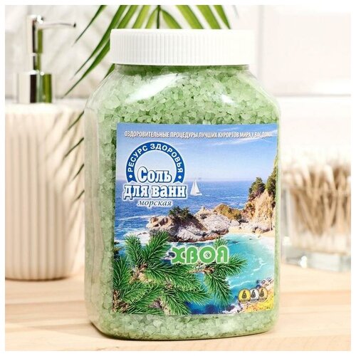 Ресурс-Ф Соль для ванн морская, хвоя, 1,7 кг