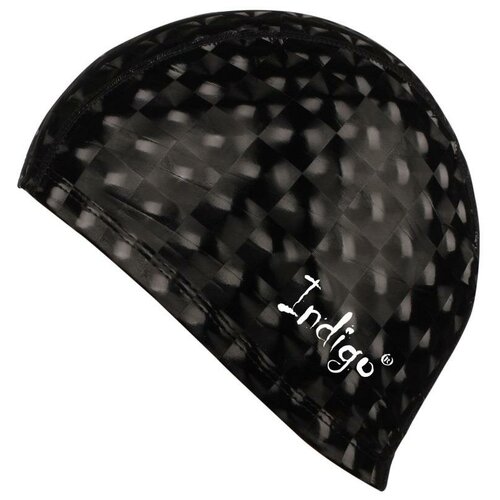 Шапочка для плавания ткань прорезиненная с эффектом 3D INDIGO IN047 Черный шапочка для плавания ткань прорезиненная с pu пропиткой indigo in048 синий