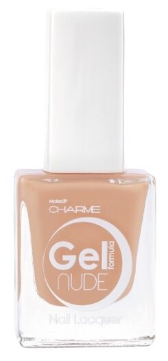 Charme Лак для ногтей Gel nude, 10 мл, 105 Карамельный Кекс