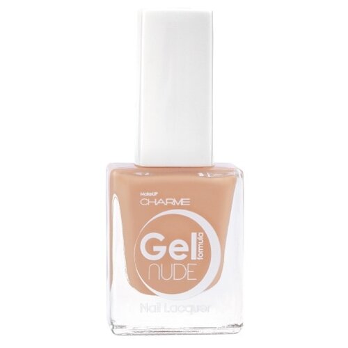 Charme Лак для ногтей Gel nude, 10 мл, 105 Карамельный Кекс