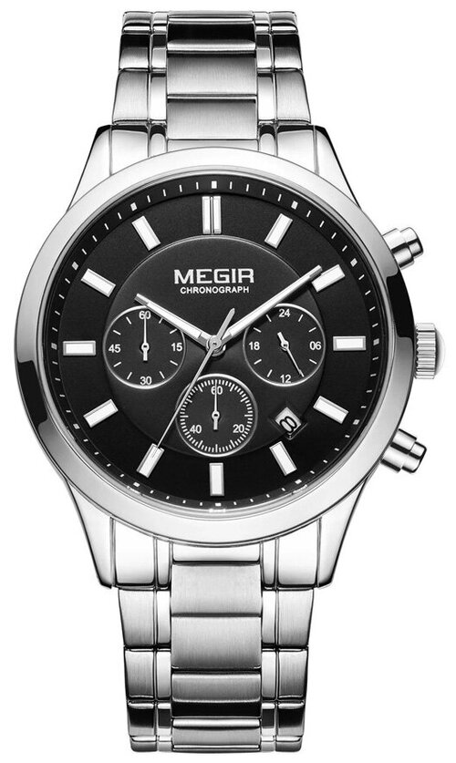 Наручные часы Megir, серебряный