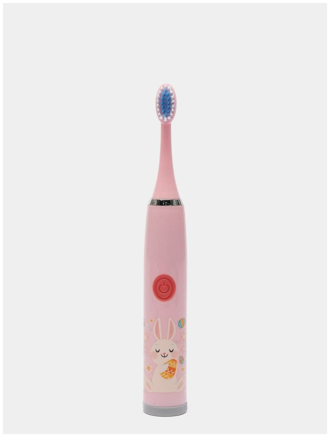 Детская Электрическая зубная щетка Beautiful Smile, для детей 3-7 лет, с 5 насадками, и батарейкой в комплекте - Зайка - фотография № 2