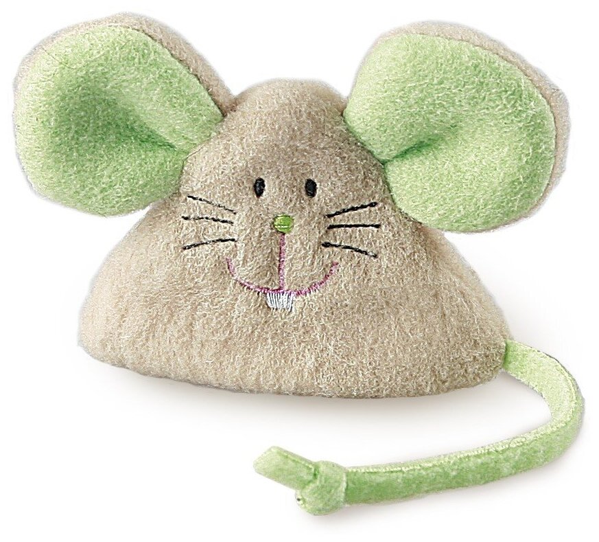 GiGwi игрушка для кошек Мышка, с кошачьей мятой, 8 см - фотография № 2