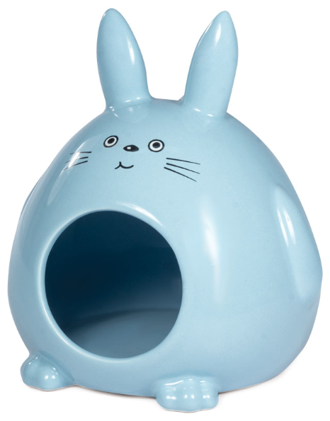 Домик для мелких животных керамический "Кролик", 130*115*145мм