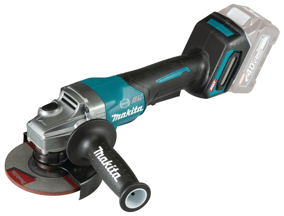 Аккумуляторная УШМ Makita GA013GZ, 125 мм, без аккумулятора черный/синий - фотография № 1