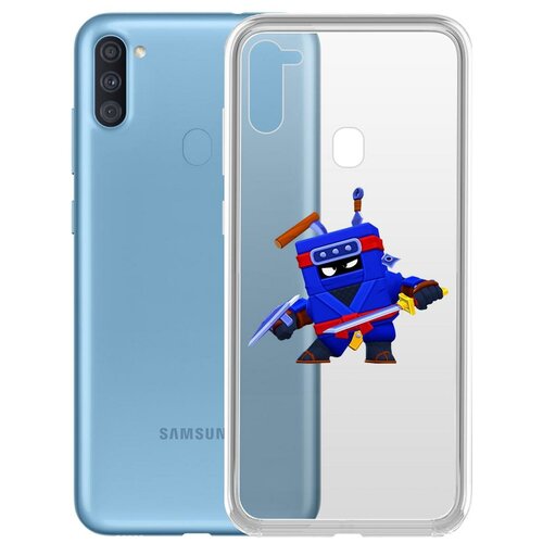 фото Чехол-накладка clear case brawl stars-ниндзя эш для samsung galaxy a11/m11 (a115/m115) krutoff group