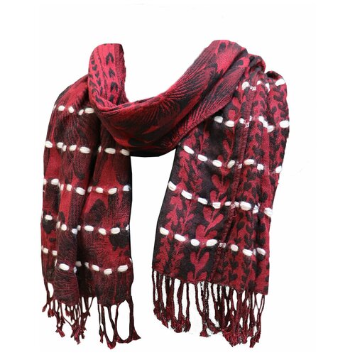 фото Шарф crystel eden,170х30 см, красный