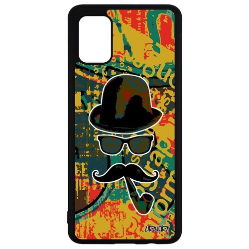 фото Защитный чехол на смартфон // samsung galaxy a51 // "мистер усы" стиль чарли, utaupia, цветной
