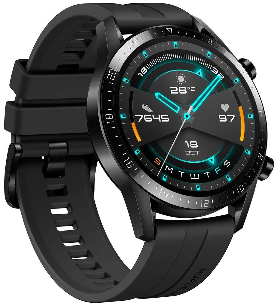 Умные часы HUAWEI Watch GT 2 Sport 46мм, матовый черный