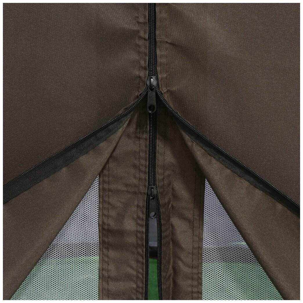 Шатер с москитной сеткой, коричневый, 3х3х2.5 м, Green Days - фотография № 5