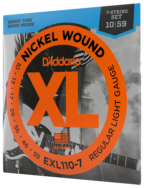 D'ADDARIO EXL110-7 - струны для 7-ми струнной электрогитары