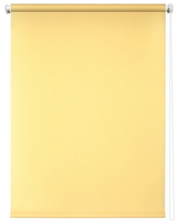 Рулонная штора Уют Плайн светло-желтый 180 х 175 см