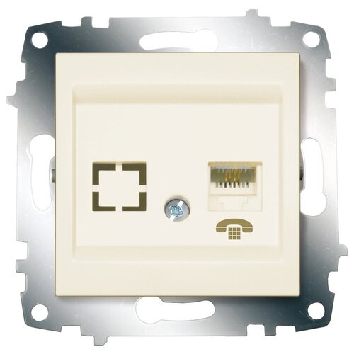 Abb TRELB Cosmo Cosmo крем. розетка TF (RJ 11 + гнездо)