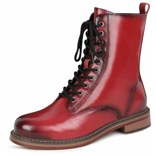 Ботинки Pierre Cardin, размер 38, красный ботинки rieker размер 38 бордовый