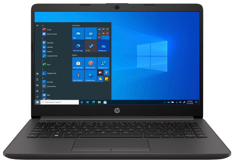 Ноутбук HP 240 G8 3A5W2EA (Intel Pentium N5030 1.1 GHz/4096Mb/128Gb SSD/Intel UHD Graphics/Wi-Fi/Bluetooth/Cam/14.0/1366x768/Windows 10 Pro 64-bit)