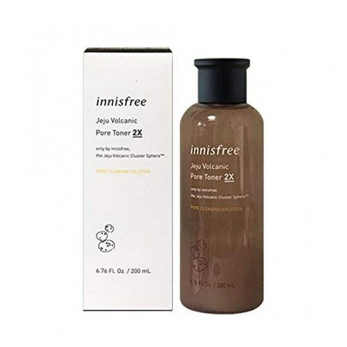 Innisfree JejuVolcanic Pore Toner 2X Себорегулирующий тонер с вулканическим пеплом, 200 мл