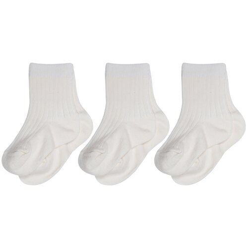 фото Комплект из 3 пар детских носков гамма кремовые, размер 12-14