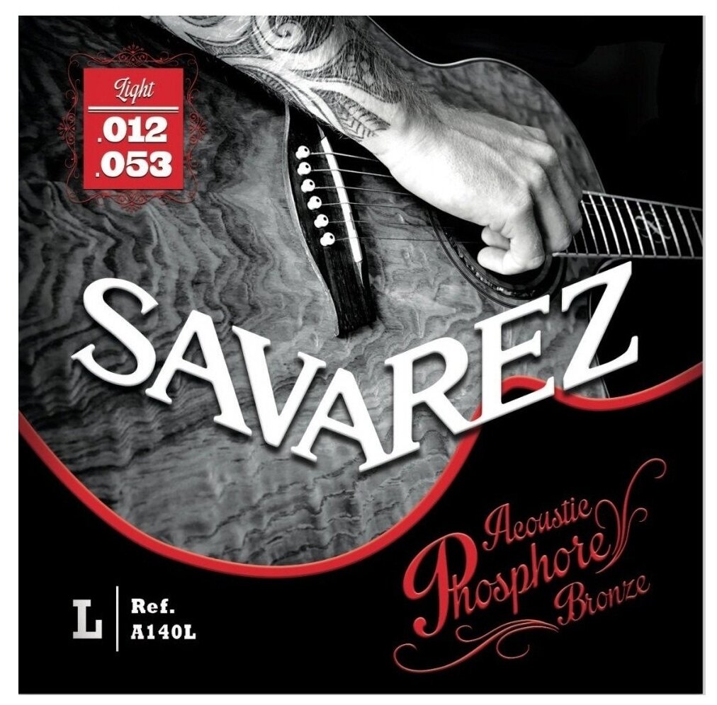 SAVAREZ A140L Acoustic F. Bronze струны для акустических гитар (12-16-24-32-42-53) легкого натяжения