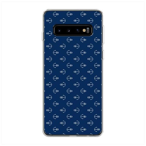 фото Силиконовый чехол "морские узоры 10" на samsung galaxy s10 + / самсунг галакси s10 плюс case place