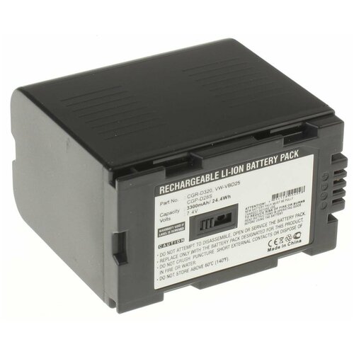 Аккумулятор iBatt iB-B1-F316 3300mAh для Hitachi, Panasonic CGA-D54S, CGR-D28S, CGR-D08R, CGA-D54, CGR-D08S, CGP-D28S, CGA-D53SE,