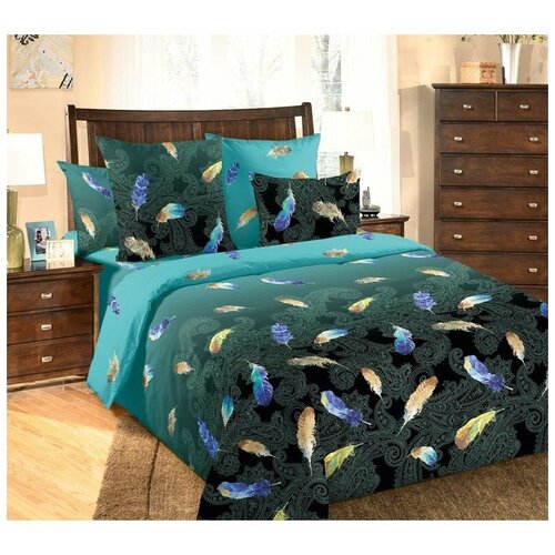 фото Постельное белье 2сп бязь дуновение зеленое текс-дизайн