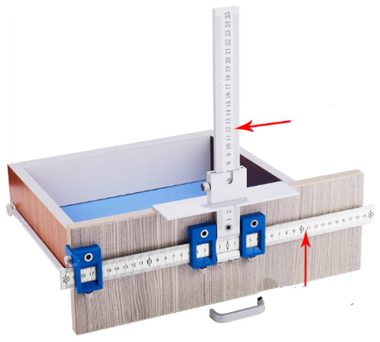 Кондуктор шаблон для сверления отверстий под мебельную фурнитуру