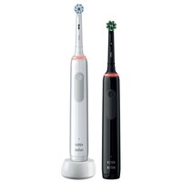 Электрическая зубная щетка Oral-B Pro 3 3900 Duo, белый/черный