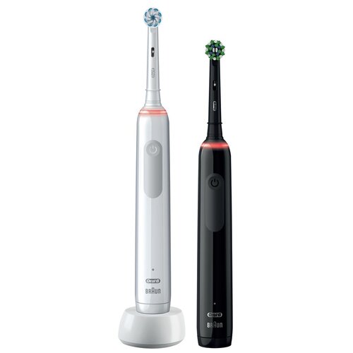 Набор из двух электрических зубных щеток Oral-B Pro 3 3900 Black Edition