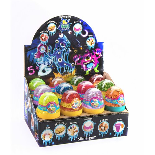 фото Слайм антистресс 24 штуки набор шоу бокс mr.boo фабрика первых фантазий
