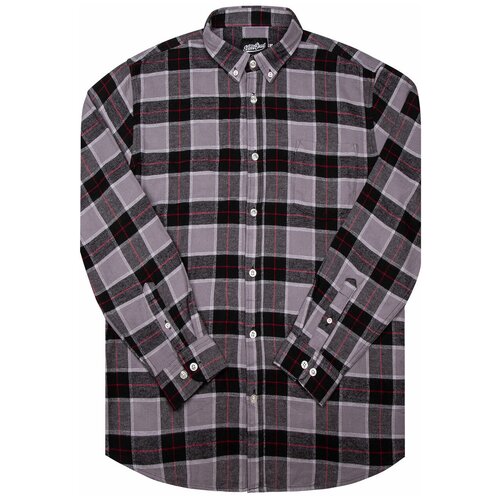 фото Рубашка мужская / street soul / клетка 0141 / серо-чёрно-красный / (xl)