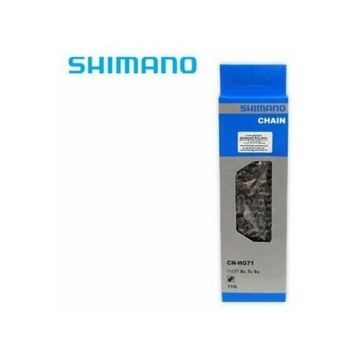 Цепь Shimano HG71 6/7/8 скоростей 116 звеньев пин в комплекте shimano цепь shimano xt hg93 9ск 114 зв амп пин 1шт