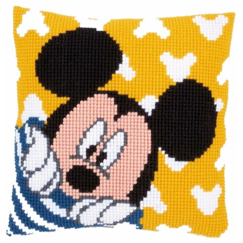 PN-0167235 Набор для вышивания крестом (подушка) Vervaco Disney Mickey Peek-a-boo