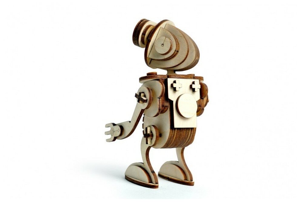 Сборная деревянная модель Lemmo Робот Сан - фото №4