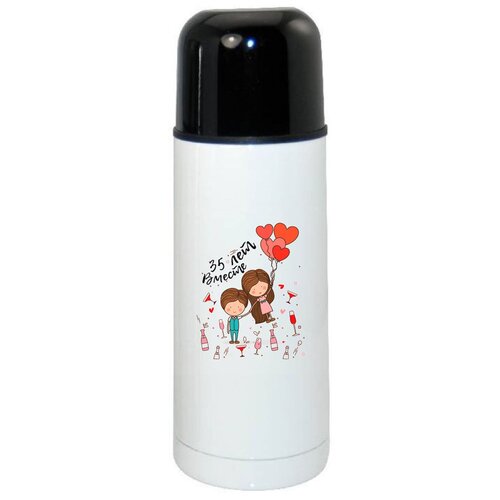 фото Термос coolpodarok день свадьбы 35 лет вместе пара