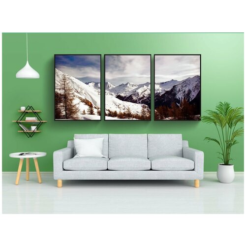 фото Набор модулных постеров для интерьера "франция, пейзаж, живописный" 60x90 см. в тубусе, без рамки lotsprints